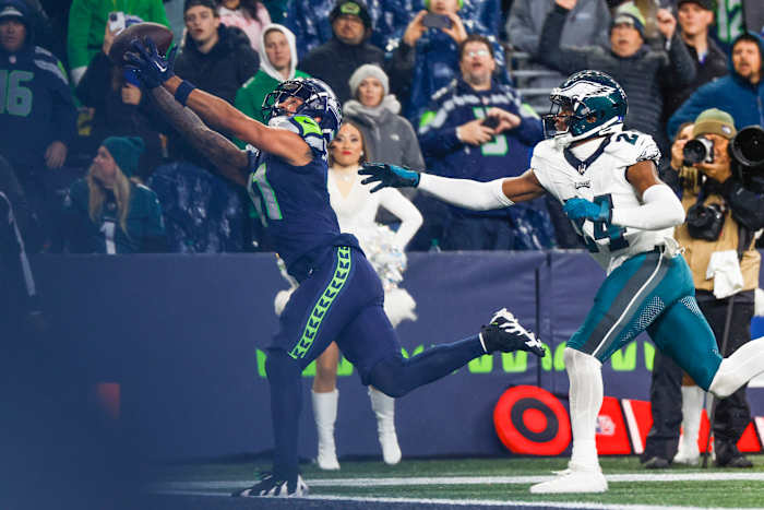 Seahawks rookie Jaxon Smith-Njigba hauled in the game-winning touchdown against the Eagles.